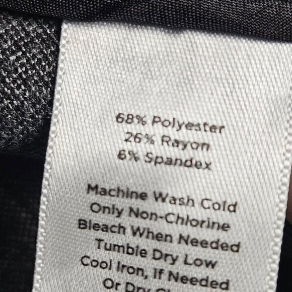 Talbots Dalton Skinny Ankle Pants Herringbone Womens 8x29 Gray Rayon‎ Blend - Picture 5 of 13